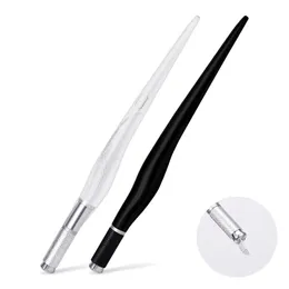 Koreanische handgemachte Nebel Stift PCD Stickerei Stift Transparent Kreuz Stickerei Messer Augenbraue Schwimmende Augenbraue Kristall Stift