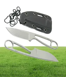 Faca de pescoço de formiga 12992 Faca de lâmina fixa reta Tactical Pocket Pocket Pocket Fishing EDC Survival Tool Knives Presente de Xmas3976104