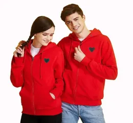 MEN039S Hoodies Sweatshirts haben Augenmänner Frauen gestickt Herz dicke Reißverschlusspocke Herbst Winter Straight Casual Samt C2163210