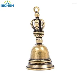 Dekoratif figürinler 1pc pirinç el sanatları kalıp döküm damla rüzgar zili tibet bronz yaratıcı ev dekorasyon arabası kolye