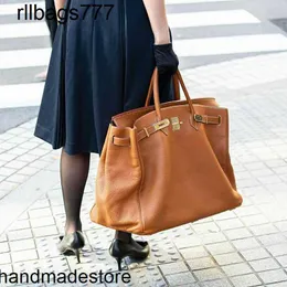 مصنوعة يدويًا BK Bag Edition حقيبة يد كبيرة محدودة BIRKN50 مصمم حقيبة سفر أمتعة الرجال والنساء اللياقة البدنية السعة الجلدية الناعمة