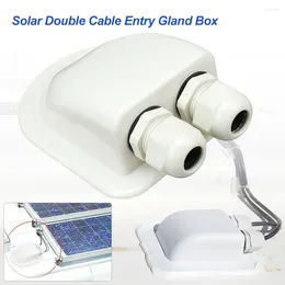 All Terrain Wheels Double Hole Cable Wire Entry Box Solar Panel Wohnmobil Camper Boat RV Top Roof