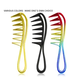 Широкая зубная акула пластиковая расческа Curly Hair Salon Hairdressing Comb Massage для инструмента для укладки волос для сгиба