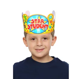 Star Student Crown Reward uppmuntrar pannband Kids Tidigt lärande Lärarhjälpmedel Kindern Family Game