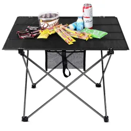 Möbler Portable Foldbara Table Outdoor Camping Ultralight Aluminium Table BBQ Picnic 6061 Vandring Desk Fishing Ultralätt fällbar skrivbord