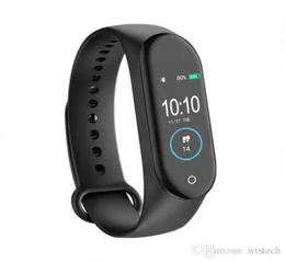 تجارة التجزئة M4 Smart Band Watch مع سوار تعقب اللياقة البدنية معدل ضربات القلب ضغط الدم Smartband Monitor STRAP HEALKING FITNE5994837