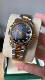 2024 A+ Factory Watch Watch Średnica zegarek 31 mm Sapphire odporna na zarysowanie Blue Crystal 2236 Ukryta składana klamra stalowa zegarek obudowy