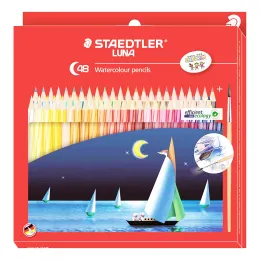 Pennor STAEDTLER LUNA Classic Water Color Pencil 48 Färger Design Konstmålning Vattenlöslig ritning Professionell färgad penna Lapiz