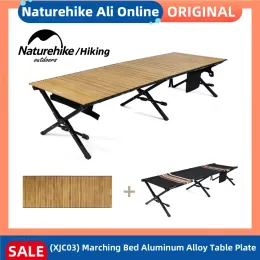 Arredamento naturale Hike Outdoor Marciale Legno in alluminio Tavolo Tavolo da tavolo Portable Piegatura da picnic Tabella Abrasione Tavolo da tavolo resistente