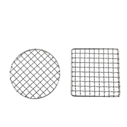 Stainless Steel Barbecue Grill Net, Meshes Grate Wire Net Camping Hiking Outdoor Grill