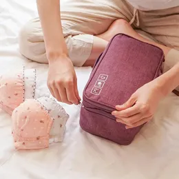 Novo bolsa de armazenamento portátil de sutiã portátil meias de viagem à prova d'água de gaveta de cosméticos Organizador de roupas de armário de armário de roupas de roupas de coloque de bolsas de calda