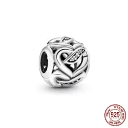 925 Sterling Silver Nuovo filamento di neve scintillante Flower Charm Flower Gift Fit Original Bracciale Pandora Bracciale Bilanci Accessorio