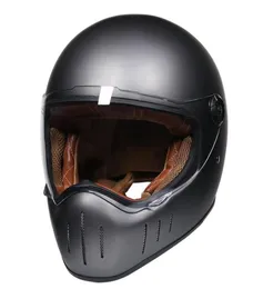 خوذات الدراجات النارية طومسون خوذة كاملة الوجه Casco Moto Vintage Chopper Retro Capacete de Motocicleta8723418