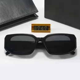 Luksusowe designerskie okulary przeciwsłoneczne prostokąty przeciwsłoneczne Man Kobiety Unisex Designer Goggle plażowe okulary przeciwsłoneczne retro rama