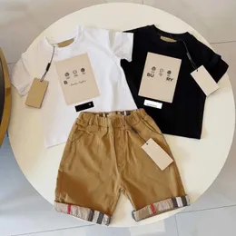 Kid designer t shirt childrens sets Classic fashion baby clothes summer boys girls Short sleeve luxury brand letters toddler clothing CSG2403294-8