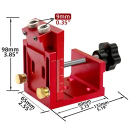 Pocket Hole Screw Jig,15 Degrees Dowel Drill with Drill Guide and Step Drill Bit and Wooden Plugs and Screws, Oblique Hole Tool