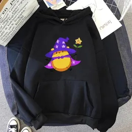 Erkek Hoodies 2024 Romantische Katil Riri Anime Herfst Kış Kawaii Gedrukt Zakken Hip Hop Trui Vrowen Mannen Losse Warme Sweatshir