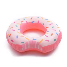 109CM Sweet Dessert Giant Pool Floats Adult Super Large Gigantic Doughnut Inflatable Life Buoy Swimming Circle Ring 240403