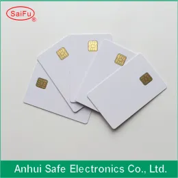 Envelopes New White Blank Pvc Inkjet 4428 Contact Ic Card with Sle 4428 Chip Smart Card for Inkjet Printer