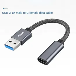 10Gbps Gen 2 USB C fêmea para USB 3.0 Adaptador de cabo masculino USB 3.1 USB A TIPO C ADAPTOR DO CONVERTO DO PULL para iPhone 12 Pro OTG