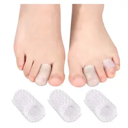 2024 2pcs gel de silicone de dedão de dedo do dedo do pé