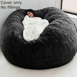 Pokrywa krzesła 1PC Sofa Bean Cover (bez wypełniacza) Pluszowa sypialnia