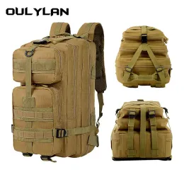 Bags Oulylan Molle Tactical Backpack Male 3P Military High Capacity 35L Bag Outdoor Camping Mountaineering Hiking Rucksack Medium