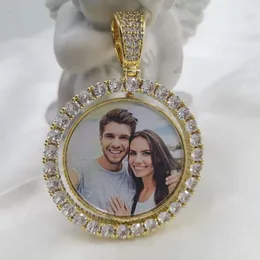 Персонализированная стерлинга Sier VVS Jewelry Hiphop Custom Photo Memory Moissanite Подвеска