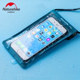 Narzędzia NatureHike Waterproofowa torba do telefonu komórkowego ekran dotykowy Odporne przezroczyste przezroczyste telefon komórkowy IPX8 nurkowanie okładka telefonu komórkowego