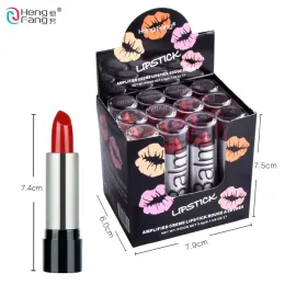 Setzt Hengfinang Brand 12pcs/Set Red Lippenstift dauerhafte feuchtigkeitsspendende nahrhafte Lippenstöcke Lip Balm Lippen Make -up Batom mit Box