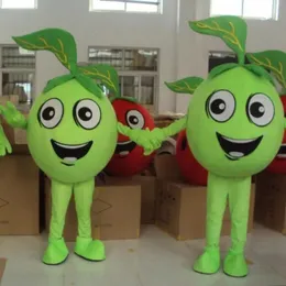 2024 super fofo mascote de maçã verde Festa de aniversário Festas de Natal AD AD APACO HALLOWEEN Roupas temáticos