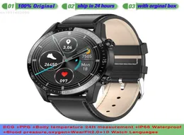 T03 relógio inteligente bluetooth smartwatch ecg rastreador de fitness monitor freqüência cardíaca pressão arterial relógio de pulso ip68 à prova dip68 água das mulheres dos homens 6381470