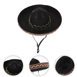Hundkläder husdjur hatt halm party tillbehör mexikanska hattar levererar mini filt dekorationer mössa
