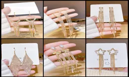 Корейские серьги, стильные ювелирные изделия, женские серьги из серебра 925 пробы с иглой, цирконием и жемчугом, подарок на день Святого Валентина для девочек, эффектные серьги Whole3791079