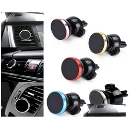 Car Holder Mini Magnetic Air Vent Mount For Mobile Phone 360 Degree Rotatable Cellphone Cars Holders Drop Delivery Automobiles Motorcy Otiav