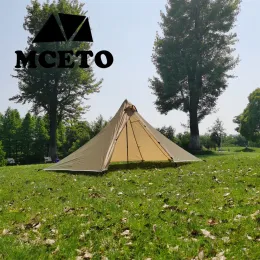 Shelters Waterproof Camping Tents Ultralight Double Tiers Rodless Pyramid Tent Single One Person 4 Season All Weather for Hunting Hiking