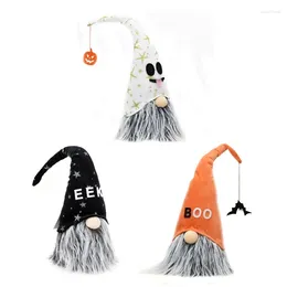 Decoração de festa n7md halloween gnomos decoração de pelúcia artesanal tomte sueco gnome nisse ornamentos escandinavos decorações de mesa presentes