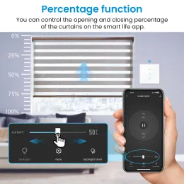 Loratap Roller Shutter Switch für automatische Vorhang Motor Tuya Smart Life App Prozentsatz Fernbedienung Voice Google Home Alexa