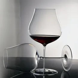 Weingläser 2/1pcs 940/710 ml Kristallrotes Glas Burgund Bordeaux Tassen Langer Stiel Taste Hochzeit Getränke Geschirr