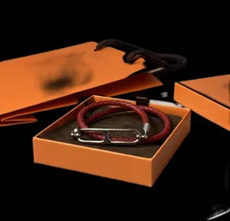 Роскошный дизайнер H Браслет браслет веревка кожа серебряные ведро браслеты браслеты для женщин с ювелирными изделиями с Box6168254