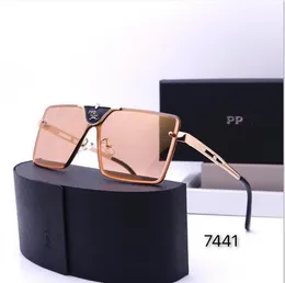 Sonnenbrille PRA Designer sieben Berufungsverfahren Siebziger Tempel Sonnenbrille für Frauen Herren Mode Luxus Sonnenbrille Brille Klassische Brille schmaler Rahmen H Buchstabe