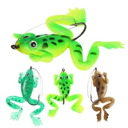 Set di esche da pesca con rane galleggianti, 5 pezzi di esche morbide Set di esche da pesca con rane galleggianti, 5 pezzi di esche morbide
