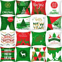 Kissen Nordic Christmas Pillowcase Printed Elk Schneeflockensofa Büro -Abdeckung Hauseinrichtung Dekorative Dekoration