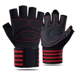 Lifting Half Finger Fitness Gloves Sports Crossfit BodyBuilding Weight Lifting Gym Gloves Bike Bicycle Gloves