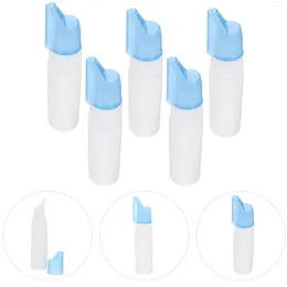 Garrafas de armazenamento 5pcs spray nasal recarregável vazio névoa fina bomba de contêiner rinite rinite jar pote para viagem em casa 70ml