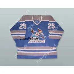 Gdsir Custom AKI BERG 25 EDMONTON ROADRUNNERS MAGLIA DA HOCKEY AZZURRA NUOVA Top Ed S-M-L-XL-XXL-3XL-4XL-5XL-6XL