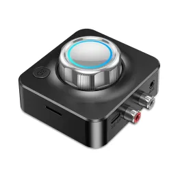 Speakers BluetoothCompatible Music Receptor 3 5mm Adaptador Jack TF Cartão de memória Streaming Som Car Orador de fones de ouvido com fio