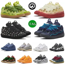 Original lavins män kvinnor trottoar sneakers casual skor stor storlek 12 extraordinära präglade kalvskinn gummi trippel svart vit rosa graffiti dersigner lvins tränare tränare