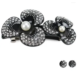 Haarklammern ein französisches Design Camellia Flower Barrettes Clip für Frauen Mädchen Schönheit Acetat Accessoire Ornament Schmuck Tiara