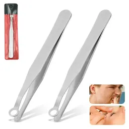 Nose Hair Trimming Tweezers Trimmer Tweezer Round Tip Perfect Steel Removal